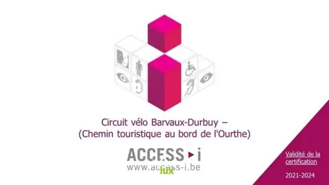 Le Parcours accessible Barvaux - Durbuy à Durbuy : circuit vélo de 7 km